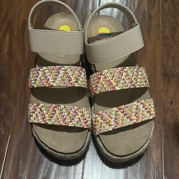 Colorful Beaded Women's Sandals - Picture 1 of 4